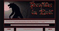 Desktop Screenshot of profilesinevil.com